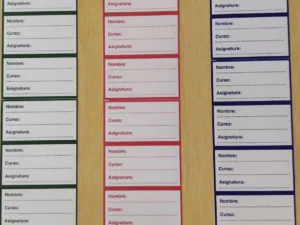 Etiquetas Adhesivas para Nombres