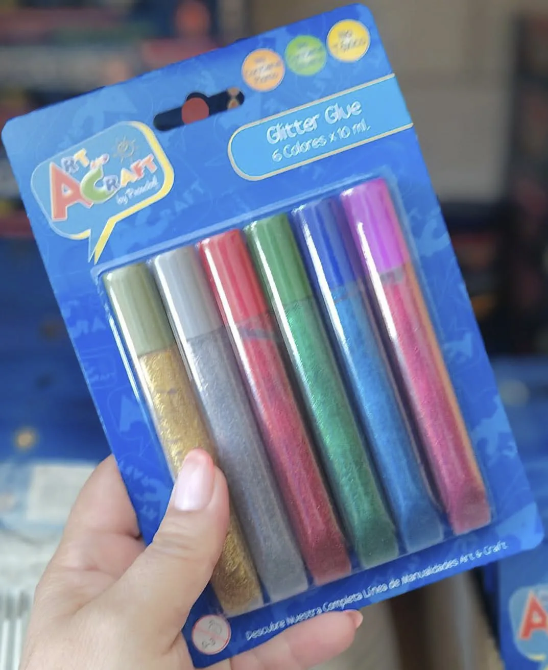 Glitter Glue 6 Colores 10ml